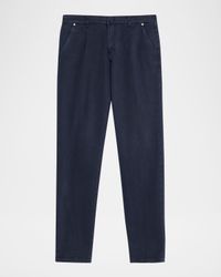 Men's Straight Fit Flat-Front Pants