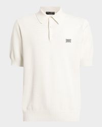 Men's Plaque Polo Shirt