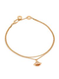 Women's Divas' Dream 18K Rose Gold & Diamond Pendant Double-Strand Bracelet - Rose Gold - Size Medium