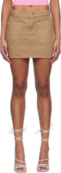 Blumarine Brown Five-Pocket Miniskirt