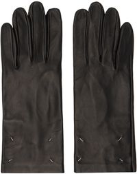 Maison Margiela Black Four Stitches Gloves