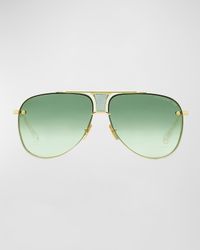 Men's Decade-Two Titanium Aviator Sunglasses