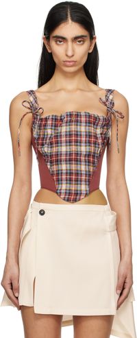 Vivienne Westwood Burgundy Puppy Corset Top