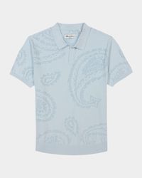 Men's Holbrook Paisley Jacquard Polo Sweater