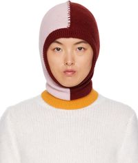 Marni Pink & Red Colorblock Balaclava