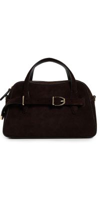 Madewell The Mini Belted Crossbody Bag In Leather Dark Carob One Size