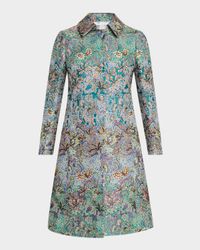 Multi Garden Floral Brocade Coat
