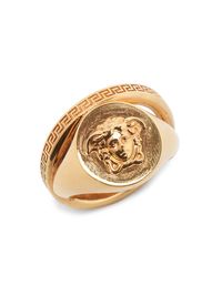 Men's Medusa Goldtone Ring - Versace Gold - Size 10