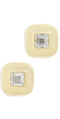 SHASHI Reagan Square Studs Gold One Size