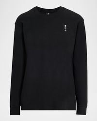 Men's Organic Cotton Graphic Text Long-Sleeve T-Shirt