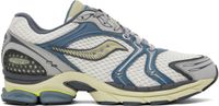 Saucony White & Blue Progrid Triumph 4 Sneakers