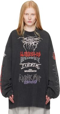 032c Gray Telepresence Oversized T-shirt