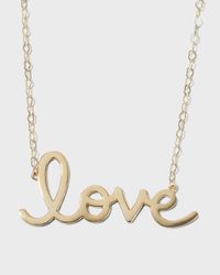 Yellow Gold Pure Love Necklace with Heart Chain