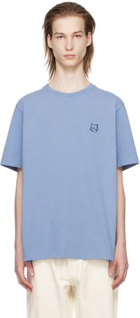 Maison Kitsuné Blue Bold Fox Head T-Shirt