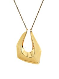 Women's Modernist Goldtone Pendant Necklace - Oro