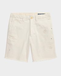 Boy's Heritage Twill Cutoff Shorts, Size 8-20