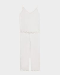 Bliss Serenity Lace-Trim Cotton Pajama Set