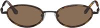 BONNIE CLYDE Black & Brown Voodoo Sunglasses