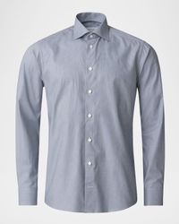 Men's Slim-Fit Cotton Textured Sport Shirt