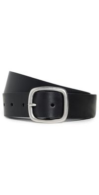Madewell Centerbar Leather Belt True Black 30