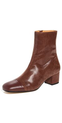 STAUD Aimee Short Boots Mahogany 38