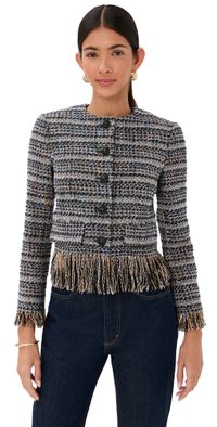 Veronica Beard Lyons Jacket Navy Multi 0