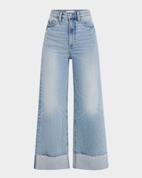 Lana High-Rise Ultra-Wide Jeans with Cuffed Hem