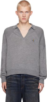 Vivienne Westwood Gray Football Polo