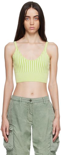 John Elliott Yellow Scoop Neck Tank Top