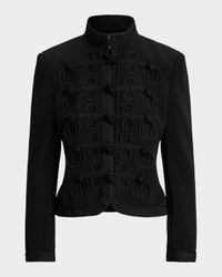 Soutache-Trim Band Jacket