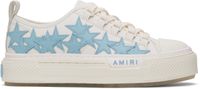 AMIRI Baskets de court basses blanc et bleu à appliqués à étoile
