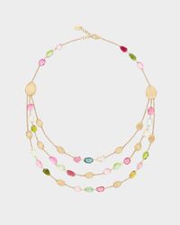 Lunaria 18K Tourmaline Three Strand Collar