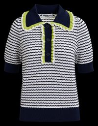 Essentiel Antwerp - Polo à rayures - Taille XL - Bleu