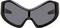 Entire Studios SSENSE Exclusive Black Compound Shield Sunglasses