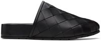 Bottega Veneta Black Reggie Slippers