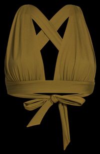 Saison 1865 - Haut de bikini - Taille XL - Kaki