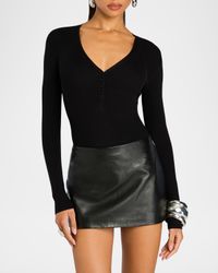 Valerie Leather Mini Skirt