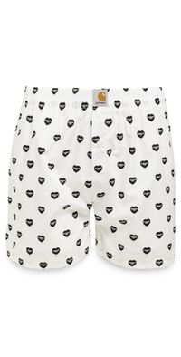 Carhartt WIP Cotton Heart Print Boxers White / Black XXL