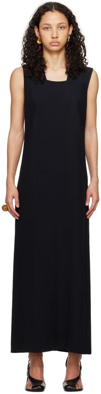 BITE Black Wide Strap Maxi Dress