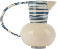 Henry Holland Studio SSENSE Exclusive Blue & White Stripe Water Jug