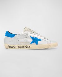 Men's Super-Star Crackled Metallic Low-Top Sneakers