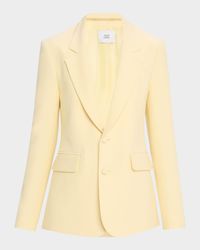 Harris Silk-Wool Single-Breasted Blazer