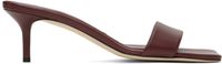 Aeyde Burgundy Ilvy Leather Mules