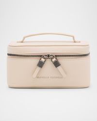 Small Grain Leather Vanity Case