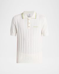 Men's Boucle Cotton-Blend Polo Shirt