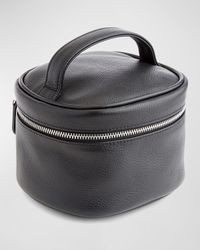 Personalized Leather Compact Cosmetic Bag