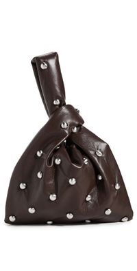 Nanushka Jen Mini Bag Coffee Grounds/Silver One Size