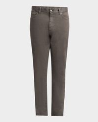 Men's Comfort Linen and Cotton Five-Pocket Pants