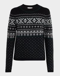 Cashmere Fairisle Crewneck Sweater
