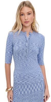Zimmermann Mouline Short Sleeve Top Blue Multi 3